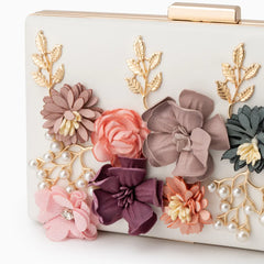 Vioraia Juliet Flower Clutch Bag