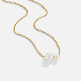 Vioraia Louise Double Pearl Pendant Necklace