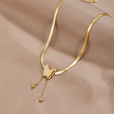 Vioraia Amelie Gold Butterfly Necklace