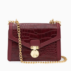 Vioraia Emily Crocodile Crossbody Bag
