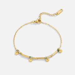 Vioraia Neri Gold Disc Bracelet