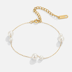 Vioraia Elena Dainty Pearl Bracelet