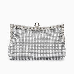 Vioraia Scarlett Rhinestones Clutch Bag