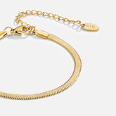 Vioraia Sarya Snake Chain Gold Bracelet