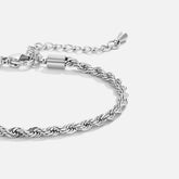 Vioraia Twisted Chain Silver Bracelet