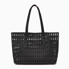 Vioraia Ayla Openwork Tote Bag