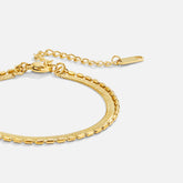 Vioraia Selene Snake & Bead Chain Bracelet