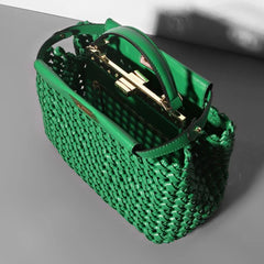 Vioraia Madelynn Braided Tote Bag