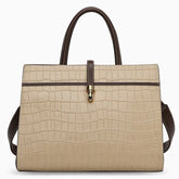 Vioraia Kate Crocodile Pattern Medium Tote Bag