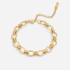 Vioraia Gold Link Chain Bracelet