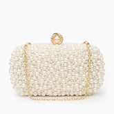 Vioraia Chantal Pearl Clutch Bag