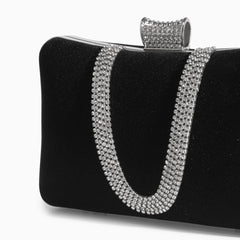 Vioraia (CS) Velvet Sparkles Clutch Bag