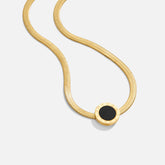 Vioraia Azalea Black Pendant Necklace