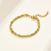 Vioraia Green Peridot Bead Bracelet