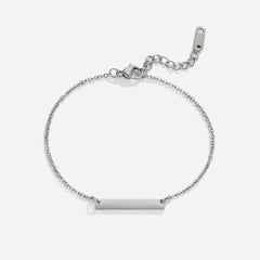Vioraia Rina Silver Bar Bracelet