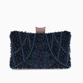 Vioraia Kaia Luxury Beaded Clutch Bag