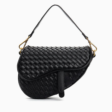 Vioraia Madelyn Woven Saddle Bag