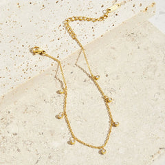 Vioraia Lana Crystal Droplet Anklet