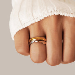 Vioraia Elena Three-Toned Loop Ring