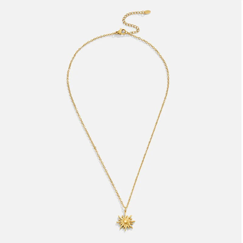 Vioraia Golden Sunburst Necklace