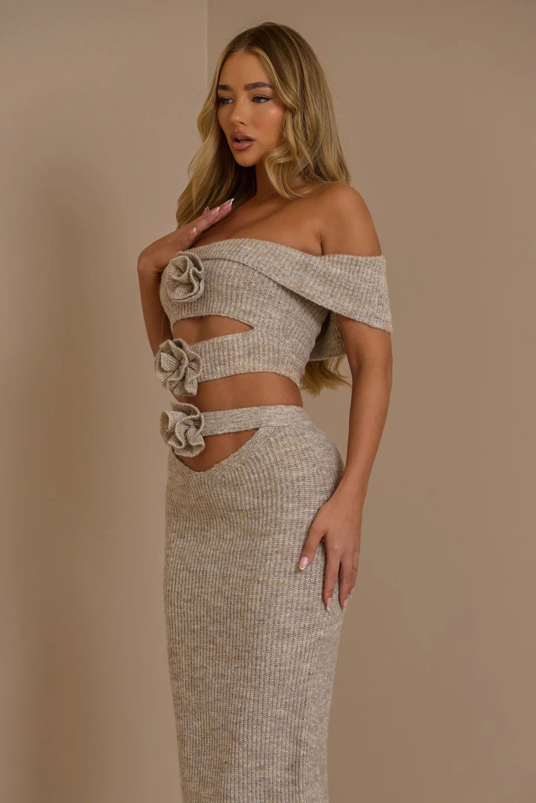 BLOSSOM MAXI SKIRT | OATMEAL