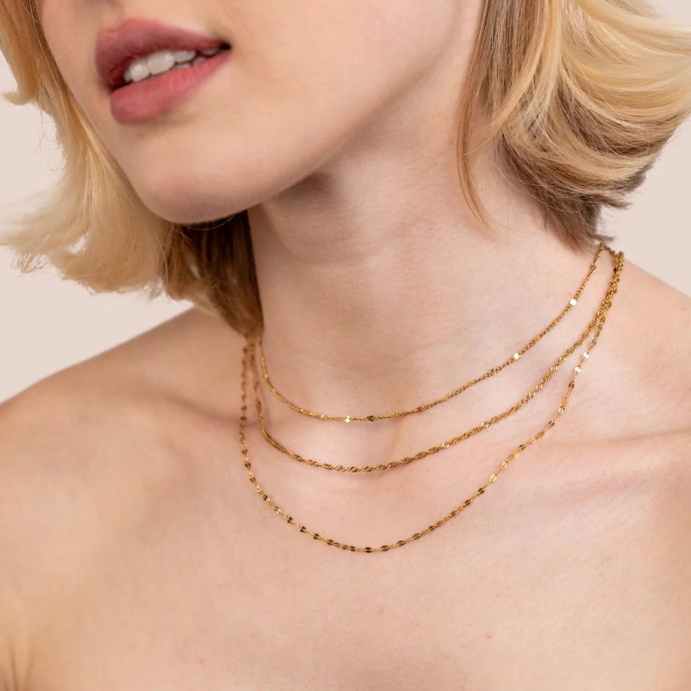 Vioraia Lila Multi Chain Necklace