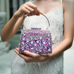 Vioraia Tiffany Crystals Clutch Bag
