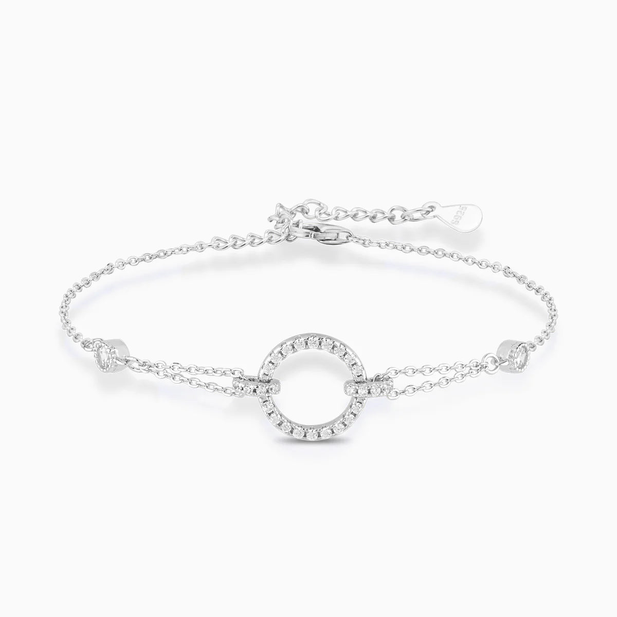 Vioraia Scintillante Open Circle Pendant Bracelet