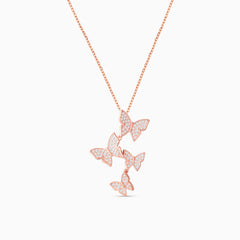 Vioraia Soaring Butterflies Necklace