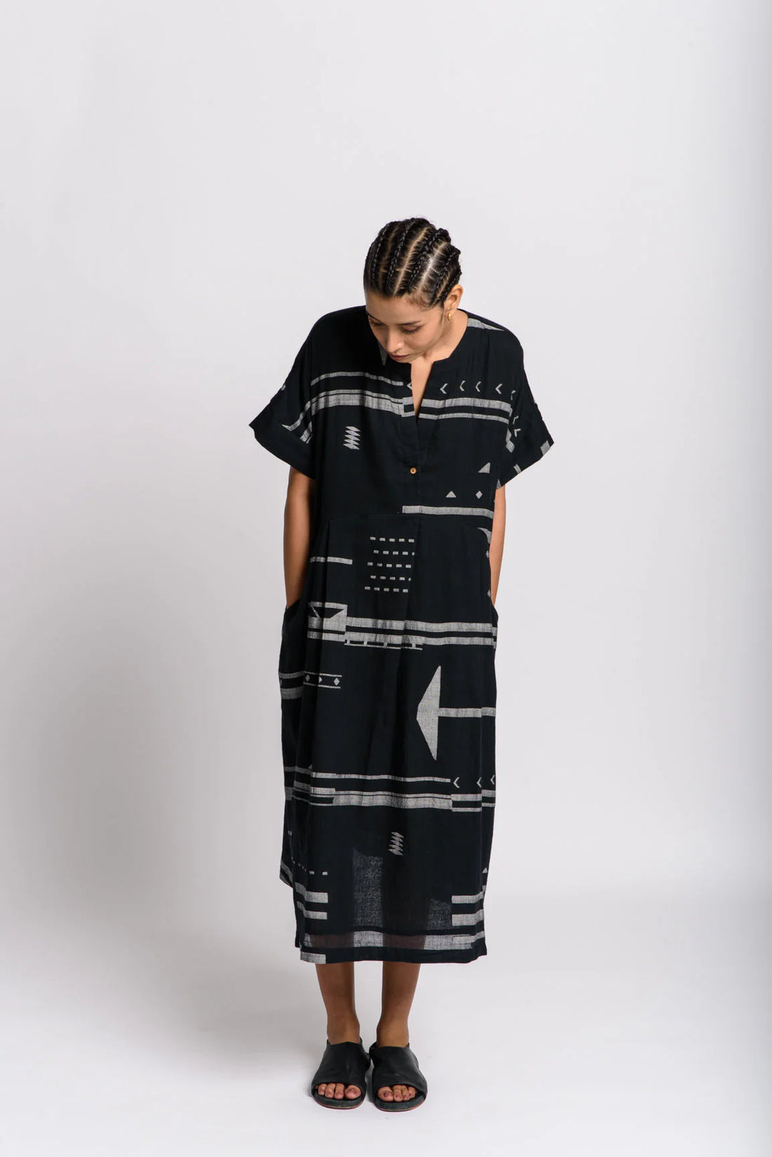Black shift dress