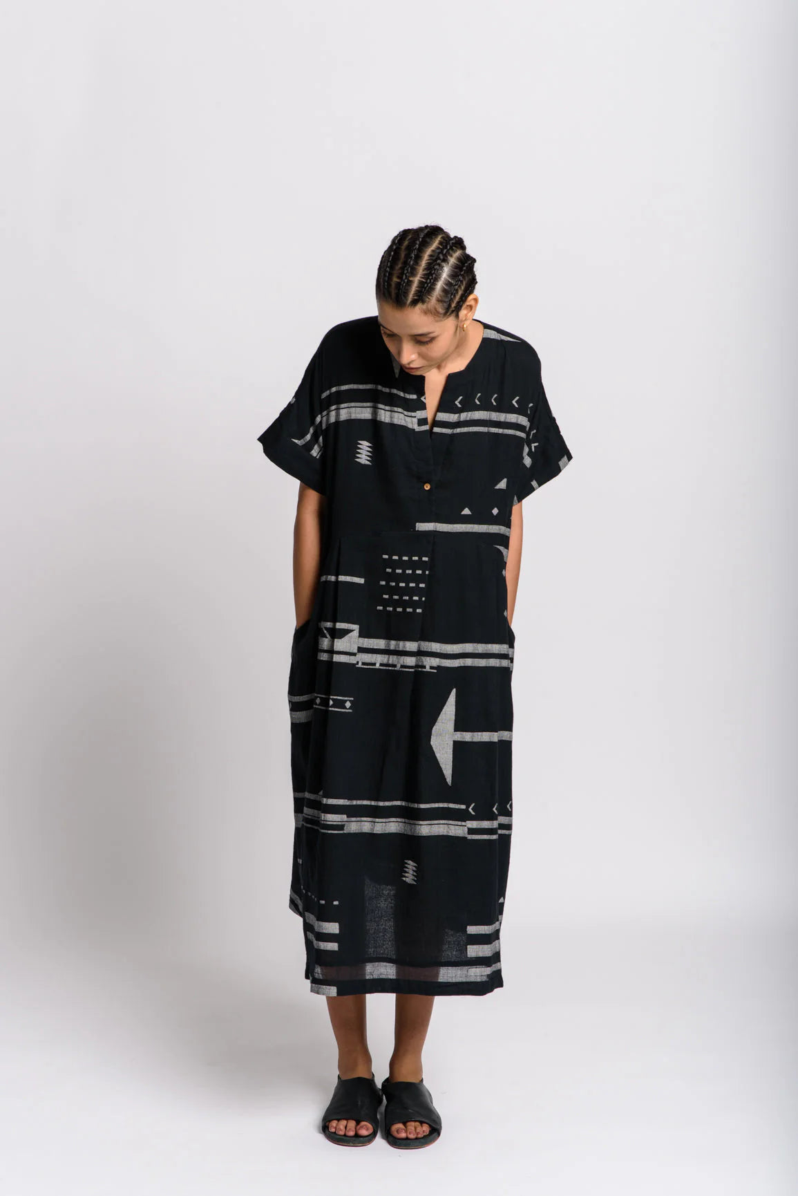 Black shift dress