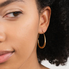 Vioraia Nica Gold Hoop Earrings