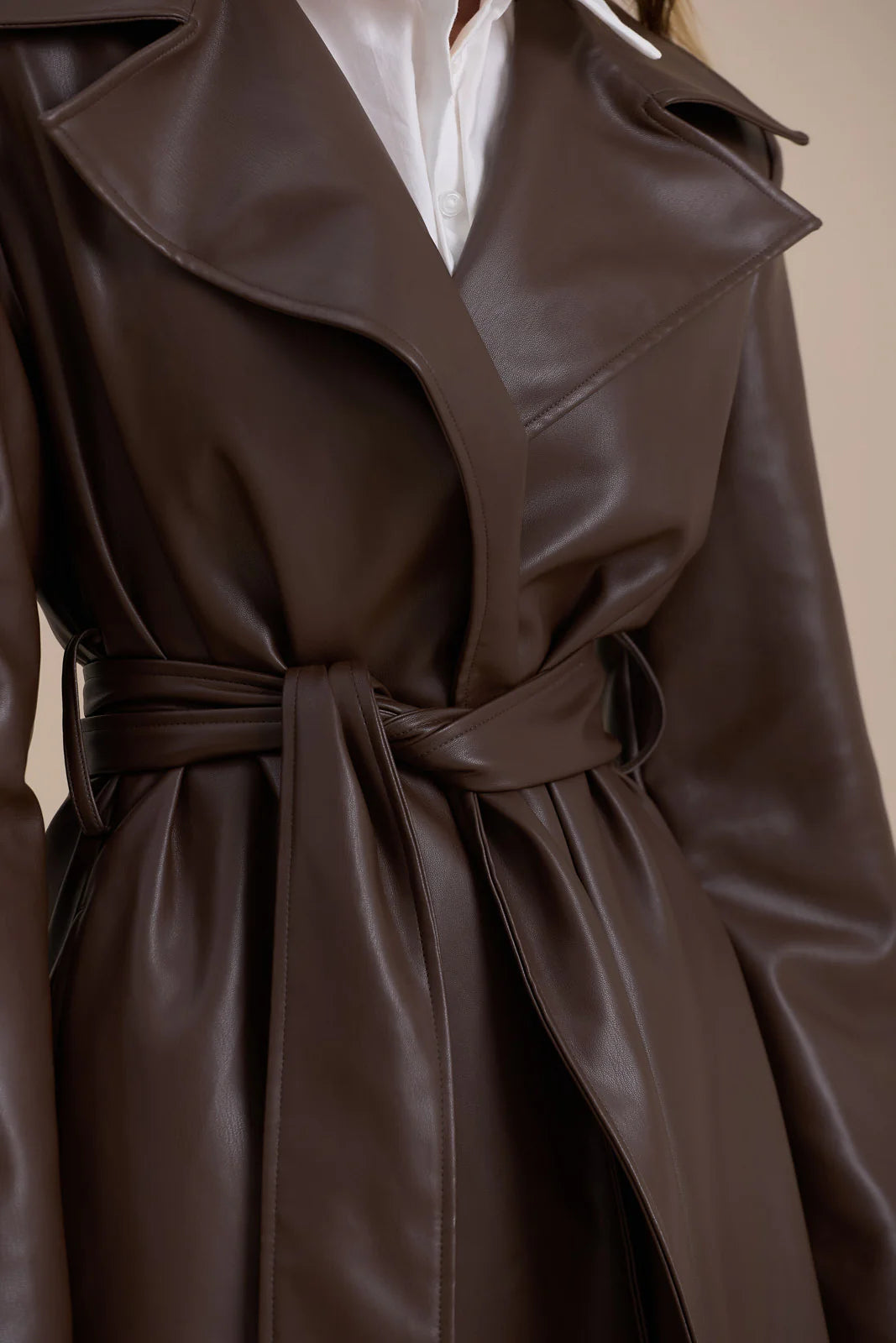 ANUSHKA TRENCH COAT | CHOCOLATE