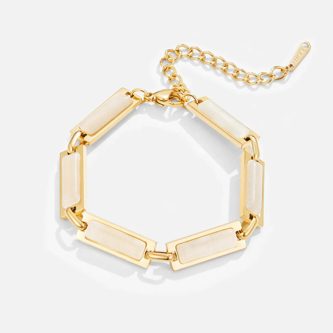 Vioraia Opal Gold Baguette Bracelet