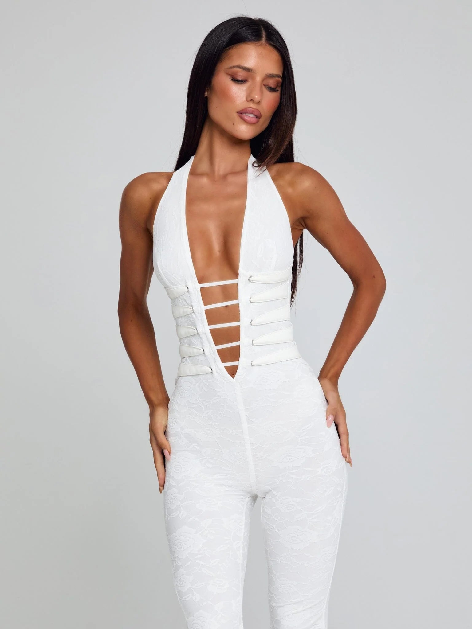 Lucy's SAWYER JUMPSUIT WHITE