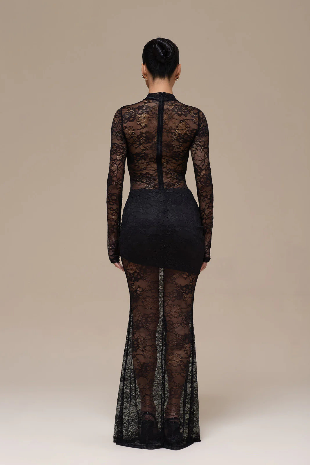 BRITNEY LACE BODYSUIT | BLACK