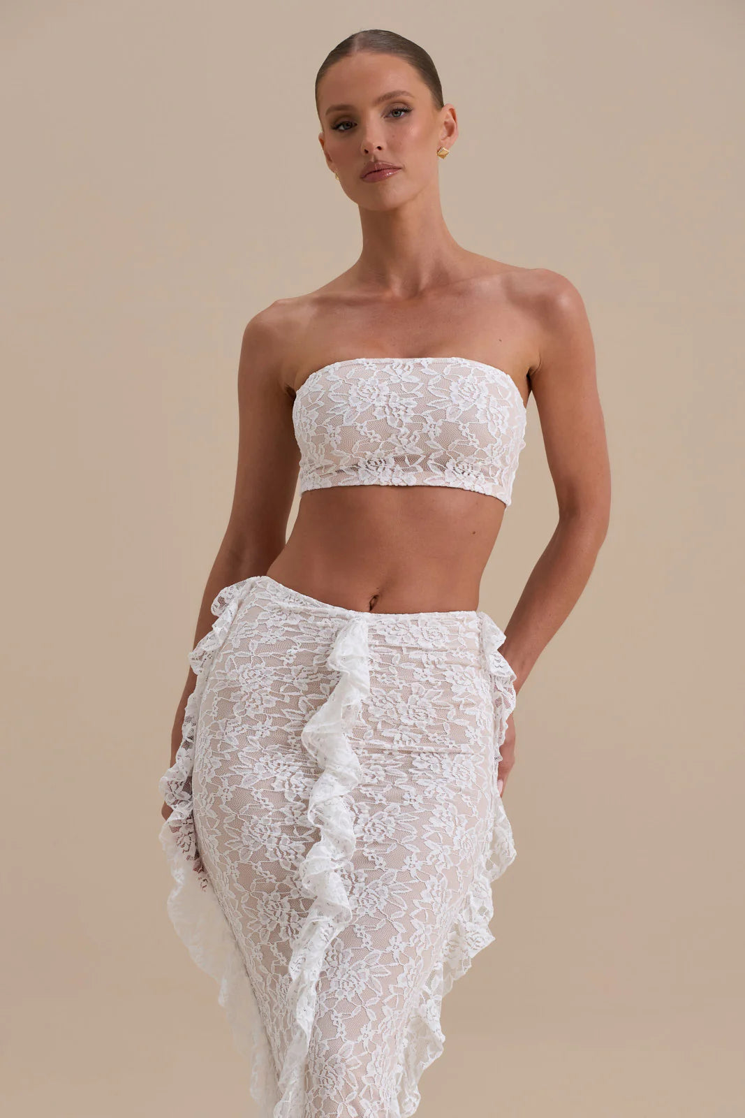 ARIEL CO-ORD | WHITE LACE - SALE