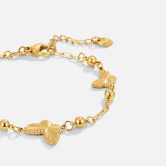Vioraia Emilia Golden Butterfly Bracelet