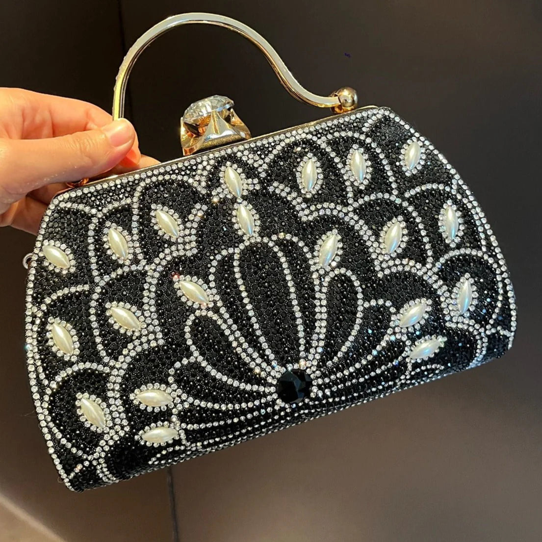 Vioraia Augustine Pearls Handbag