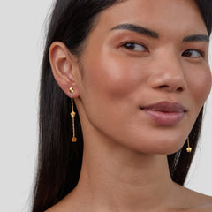 Vioraia Flower Power Petal Drop Earrings