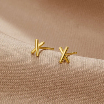 Vioraia Graffiti X Stud Earrings