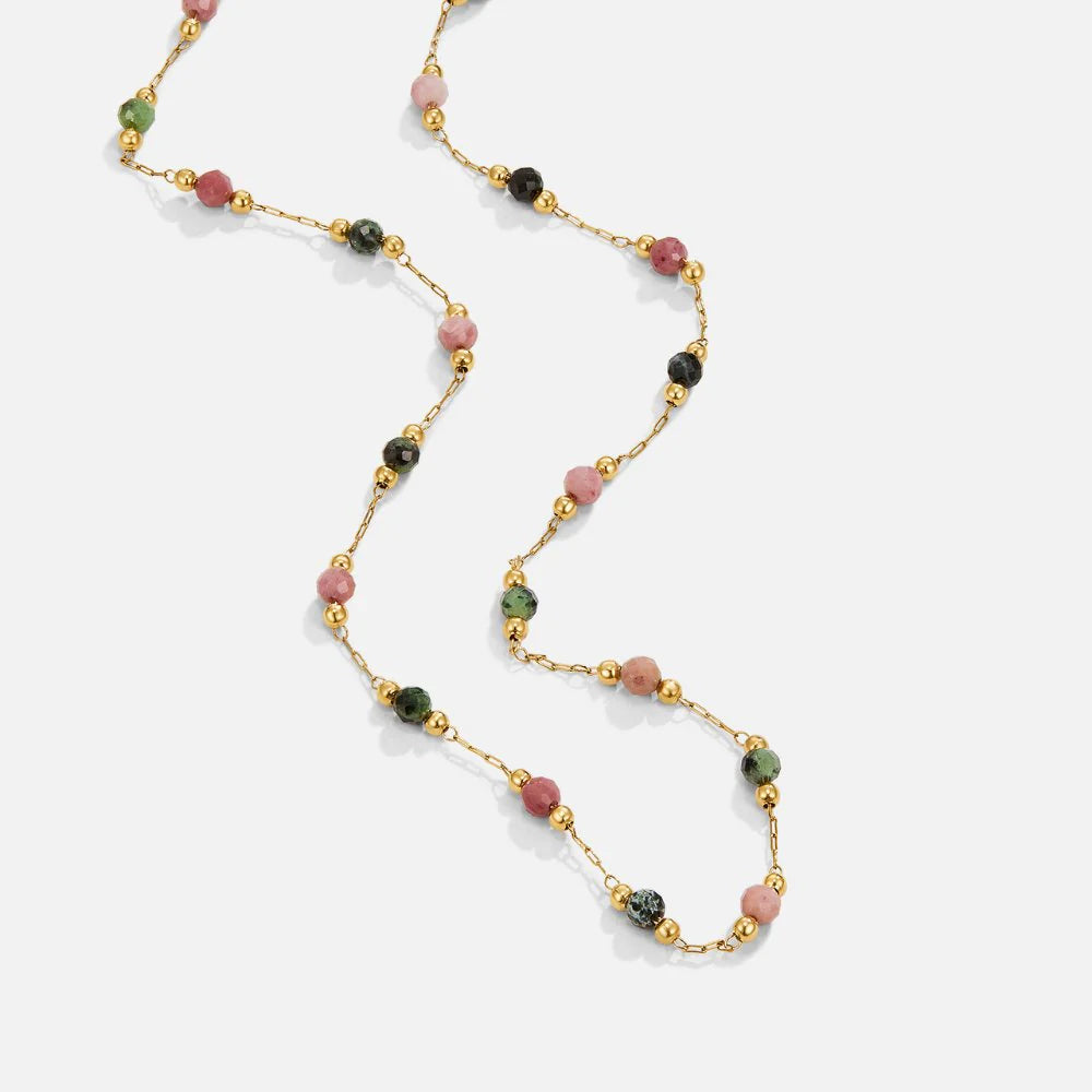Vioraia Lulu Spring Beaded Stone Necklace