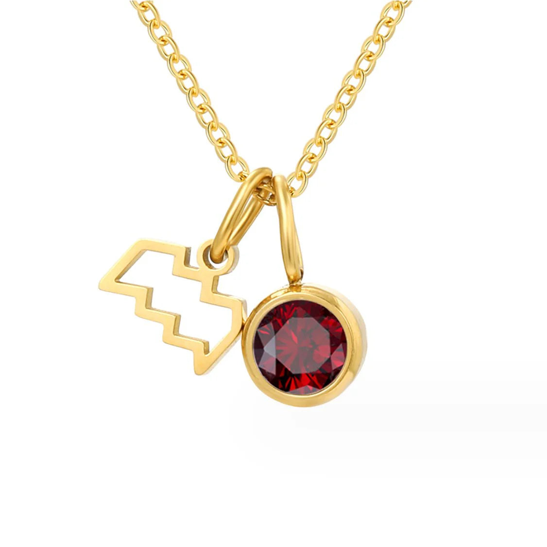 Vioraia Astria Zodiac Birthstone Necklace