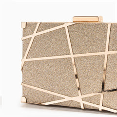 Vioraia Geometric Clutch Bag