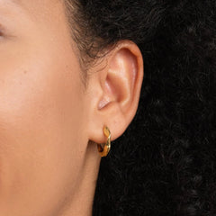 Vioraia Lala Twisted Hoop Earrings