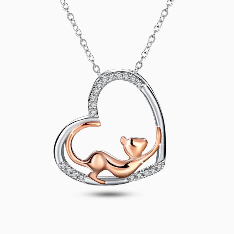 Vioraia Cat Love Necklace