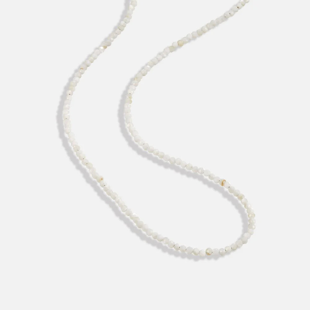 Vioraia Moonstone Beaded Necklace