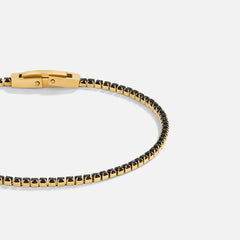 Vioraia Midnight Black Crystal Bracelet