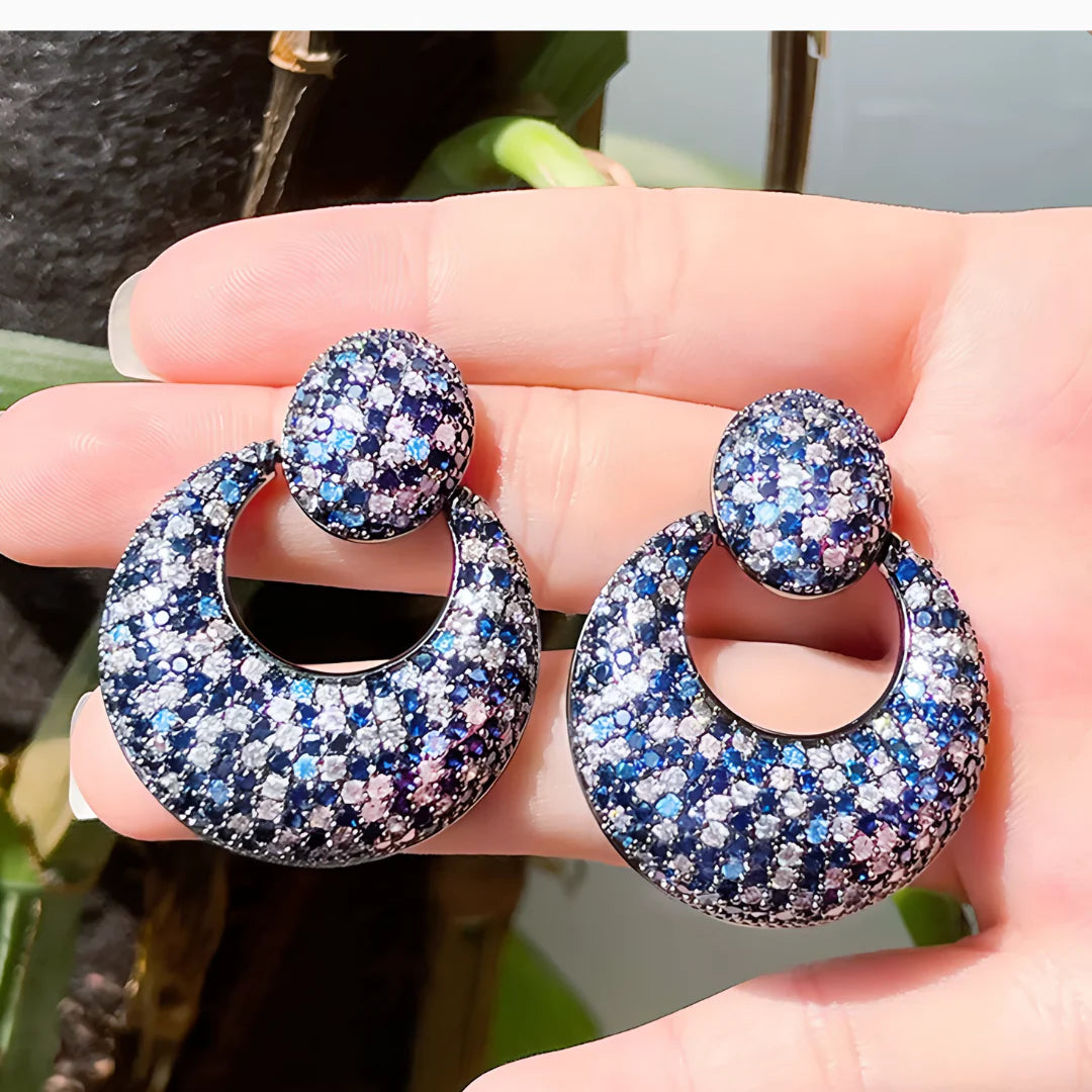 Vioraia Astera Noir Earrings