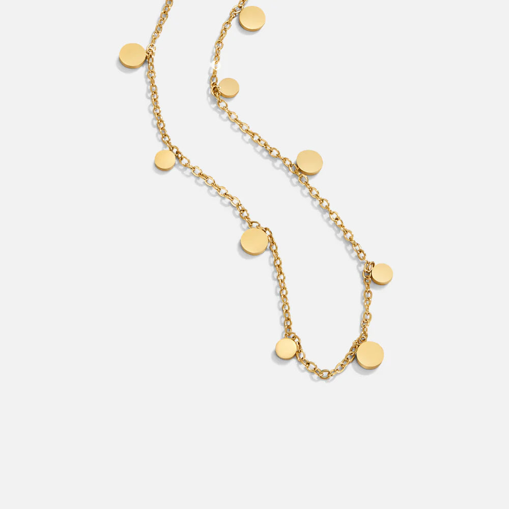 Vioraia Agatha Gold Droplet Necklace